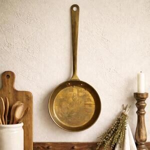 Vintage Webaware Brass Wall Pan Engraved Medieval Scene Made in England